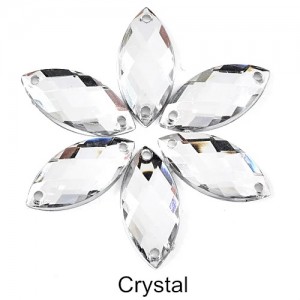 9X18 mm NAVETTE crystal -10p