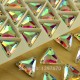 Strass à coudre 16mm TRIANGLE crystal AB