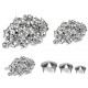 CLOUS FACETTES 12 MM SILVER