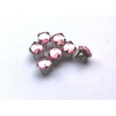 STRASS A GRIFFES 6MM ROSE