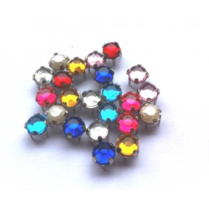 STRASS A GRIFFES 6MM MIX -1000p -50%