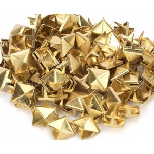 CLOU  PYRAMIDE 12 MM GOLD