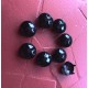 CLOU BOMBÉ FACETTES LAQUE NOIR 9 mm