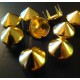 CLOU POINTU "SPIKE" GOLD 6.5mm 