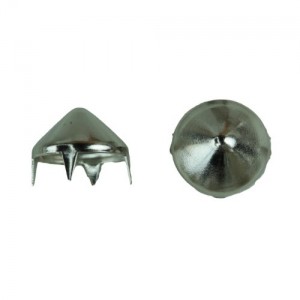 CLOU POINTU "SPIKE" 12 mm SILVER -50p